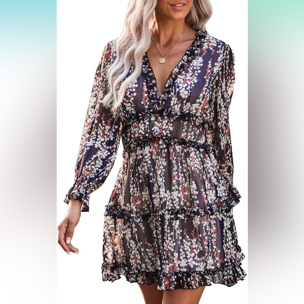 Floral Ruffle Dress